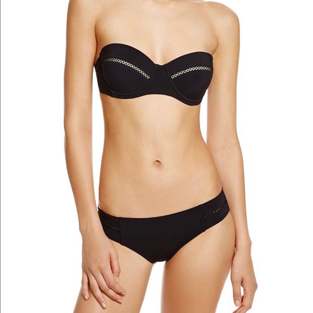 Tory Burch Lattice Trim Bandeau top and bottoms